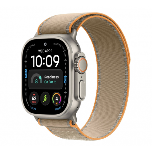 Apple Watch Ultra 4 GPS+Cellular, 49 мм, Natural Titanium, Trail Loop (Sand)
